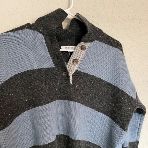 Rugby stripe polo sweater - Picture 2 of 4